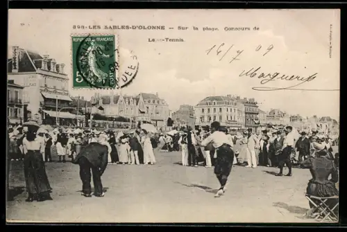 AK Les Sables-d`Olonne, Sur la Plage