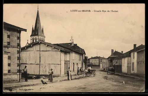AK Loisy-sur-Marne, Grande Rue de Choiset