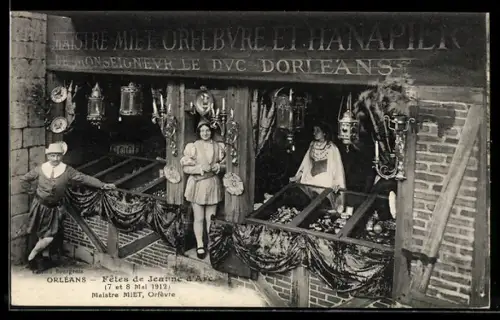 AK Orléans, Fêtes de Jeanne d`Arc 7. et 8. Mai 1912, Maistre Miet, Orfèuvre