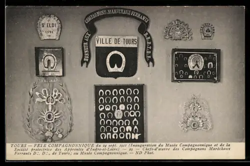 AK Tours, Fete Compagnonnique du 24 sept. 1911, Inaugation du Musée