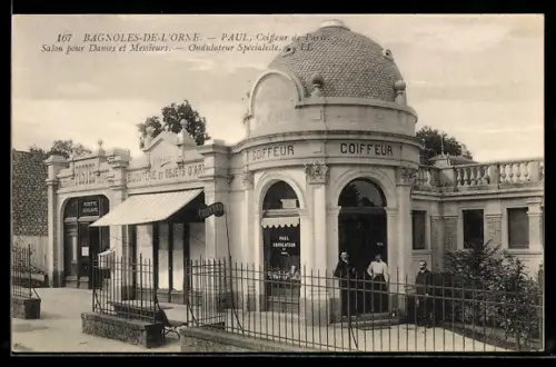 AK Bagnoles-de-l`Orne, Paul, Coiffeur de Paris, Salon pour dames et messieurs