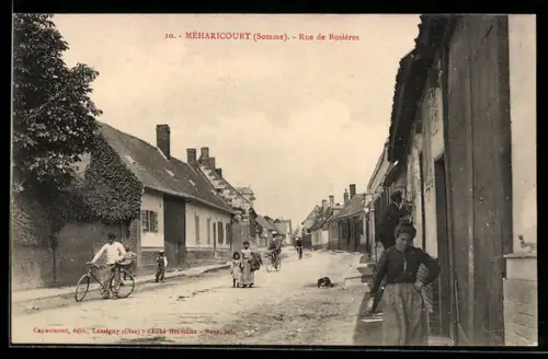 AK Méharicourt /Somme, Rue de Rosières
