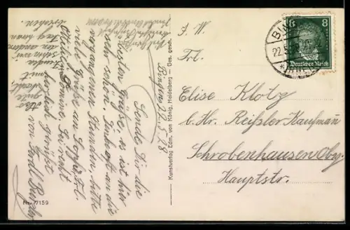 AK Lorelei, Rheindampfer in Fahrt