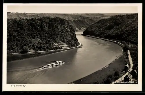 AK Dampfer Loreley auf Rundfahrt