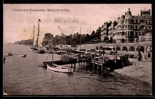 AK Westcliff-on-Sea, Yachts and Promenade