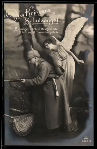 AK Schutzengel wacht über einen deutschen Soldaten