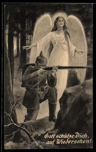 AK Schutzengel wacht über Soldaten im Gefecht