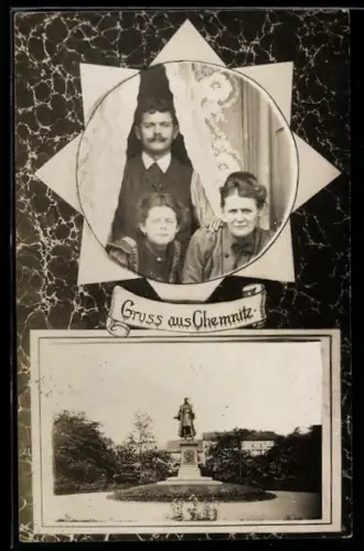 AK Chemnitz, Denkmal im Park