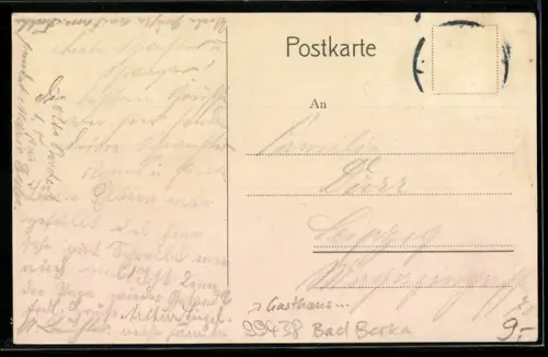 AK Bad Berka, Gasthaus Rauschenburg