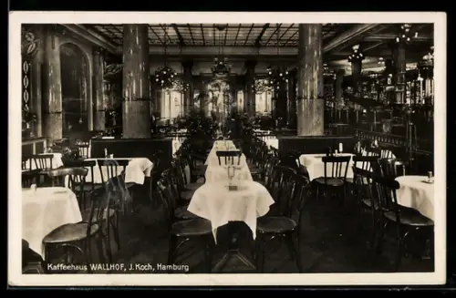 AK Hamburg, Gasthof Kaffeehaus Wallhof, Inh. J. Koch