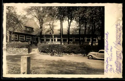 AK Goslar, Sennhütte mit Motorrad