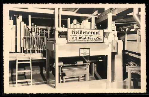 AK Ludwigsburg, Heldenorgel, Erbaut 1931 von E. F. Walcker & Cie, Orgelbauanstalt