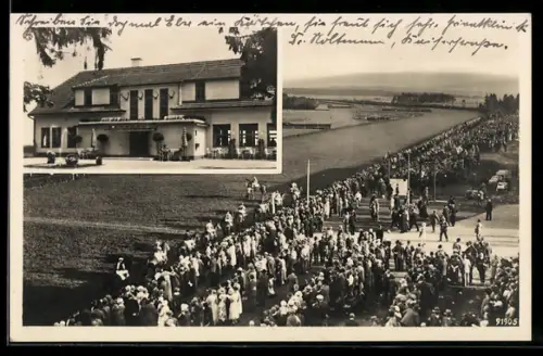 AK Boxberg, Rennbahn-Restaurant und Café, Inh.: O. Leidel, Pferderennen