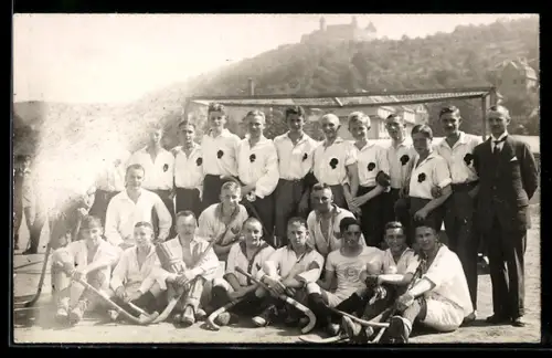 Foto-AK Coburg, Feldhockeymannschaft des VfB