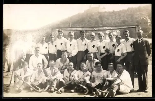 Foto-AK Coburg, Feldhockeymannschaft des VfB