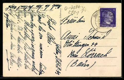 AK Boxberg-Gotha, Rennbahn-Gaststätte Inh. Erich Voges