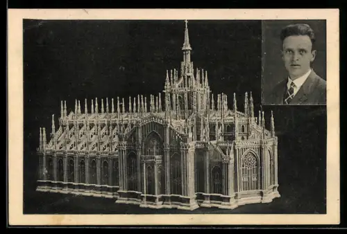 AK Modellbau: Mailänder Dom in Laubsäge- und Schnitzarbeit von Erich Winkler