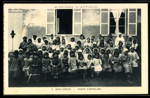 AK Saint-Charles, Groupe d`Orphelines, Missions d`Afrique