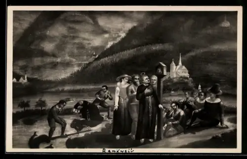 AK Martyrium des hl. Eusebius in Brederis-Rankweil