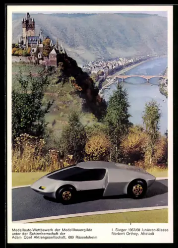 AK Modellauto-Wettbewerb der Modellbauergilde, 1. Sieger Norbert Orthey