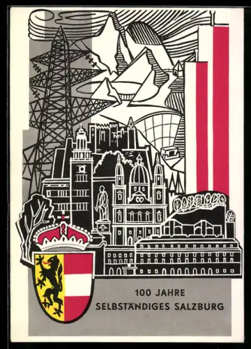 AK Salzburg, 100 Jahre selbständiges Salzburg, Ballonpost