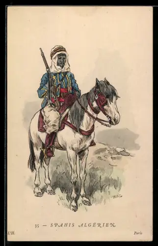 AK Algerischer Spahis mit Gewehr