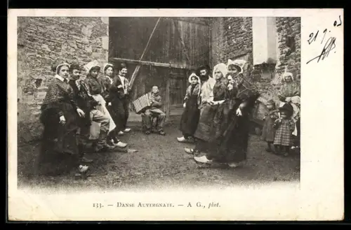 AK Danse Auvergnate, Volkstanz