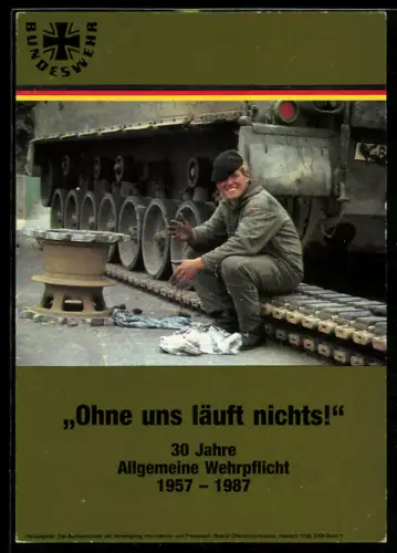 AK Ohne uns läuft nichts!, 30 Jahre allgemeine Wehrpflicht, 1957 - 1987, Bundeswehr