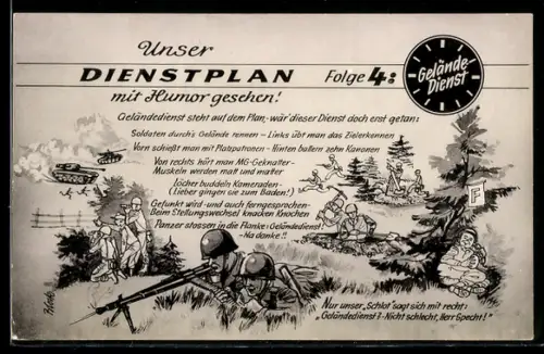 AK Unser Dienstplan mit Humor gesehen, Folge 4, Geländedienst, Bundeswehr
