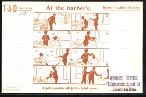 AK At the barber`s, A foolish question..., Delmas` Auxiliary Pictures