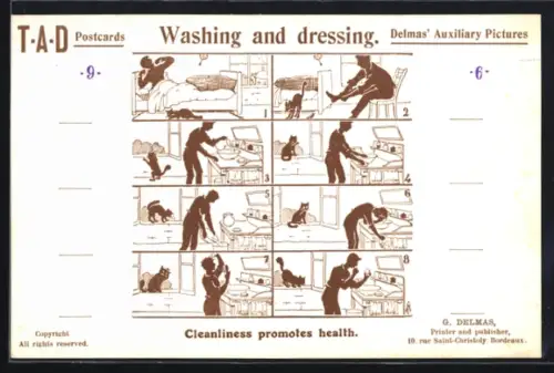 AK Washing and dressing, Cleanliness promotes health, Delmas` Auxiliary Pictures