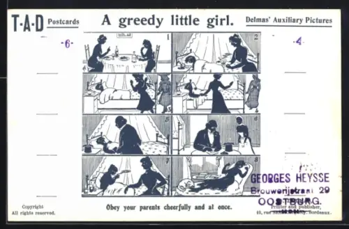 AK A greedy little girl, Obey your parents..., Delmas` Auxiliary Pictures