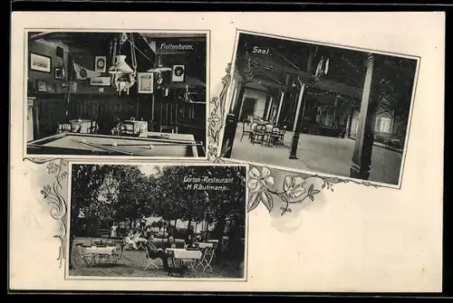 AK Immendorf /Braunschweig, Garten-Restaurant H. Rautmann, Flottenheim, Saal