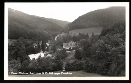 AK Laaben /N. Ö., Klam-Glashütte, Blick gegen Klammhöhe