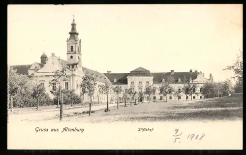 AK Altenburg, Partie im Stiftshof