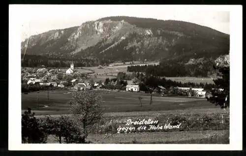 AK Dreistetten, Panorama gegen die Hohe Wand