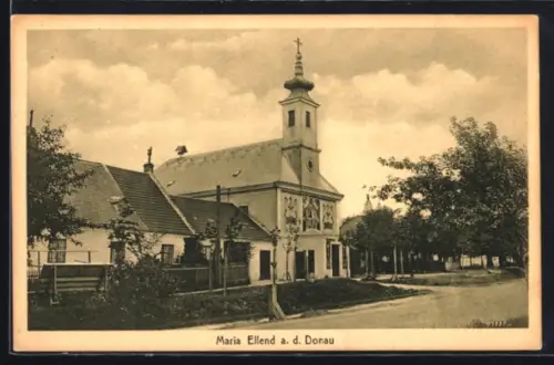 AK Maria Ellend a. d. Donau, Kirche im Ort