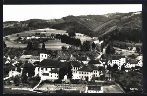 AK Kindberg /Mürztal, Blick in den Ort