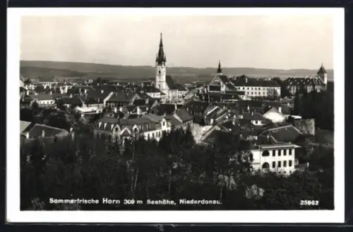 AK Horn /Niederdonau, Panorama mit Kirche