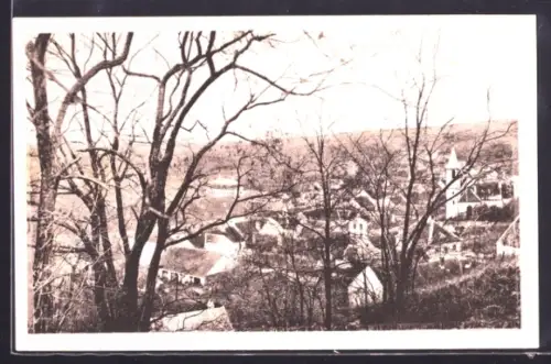 AK Matzen, Panorama mit Dorf und Kirche