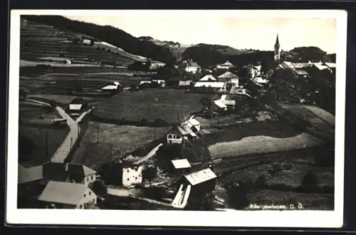 AK Königswiesen /O.Ö., Panorama mit Kirche