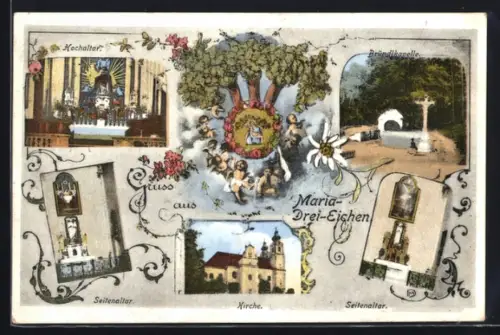 AK Maria-Dreieichen, Kirche, Bründlkapelle, Hochaltar