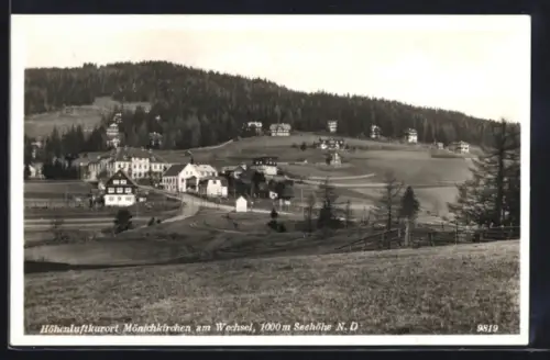 AK Mönichkirchen am Wechsel, Mit Ortspanorama