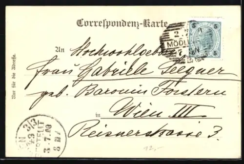 Künstler-AK Mödling, Rathaus