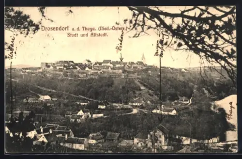 AK Drosendorf a. d. Thaya, Stadt und Altstadt