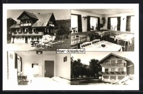 AK Ramsau am Dachstein, Royer-Schlapferhof, Bauernhof mit Zimmervermietung, Innen- und Aussenansichten
