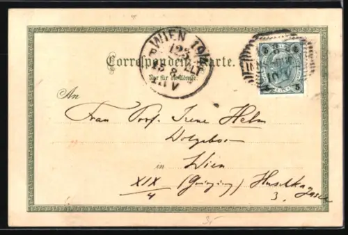 Lithographie Innsbruck, Hofkirche, Innenansicht