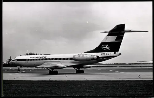 Fotografie Flughafen Berlin-Schönefeld, Flugzeug Tupolew 134A, Interflug DM-SCV
