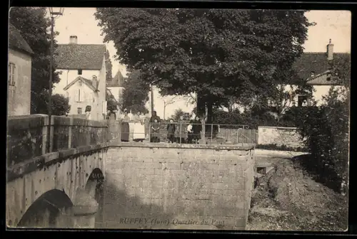 AK Ruffey /Jura, Quartier du Pont