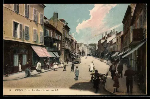 AK Vesoul, La Rue Carnot